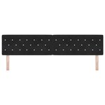 vidaXL Tête de Lit LED avec des lumières à LED Noir 100 cm Velours
