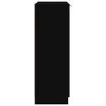 vidaXL Armoire à chaussures noir 59x35x100 cm bois d'ingénierie