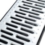 vidaXL Caniveau de drainage 3 Pièces Acier galvanisé 3 m