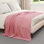 vidaXL Couvertures à jeter 6 Pièces Rose 200 x 150 cm Toison