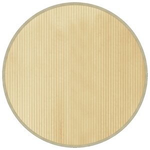 vidaXL Tapis rond naturel clair 100 cm bambou