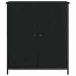 vidaXL Buffet Chêne noir 70 x 30 x 80 cm Bois d'ingénierie