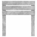 vidaXL Tête de lit Gris béton 90 cm Bois d'ingénierie