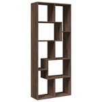 vidaXL Étagère séparatrice de pièce chêne marron 67x25x161 5 cm