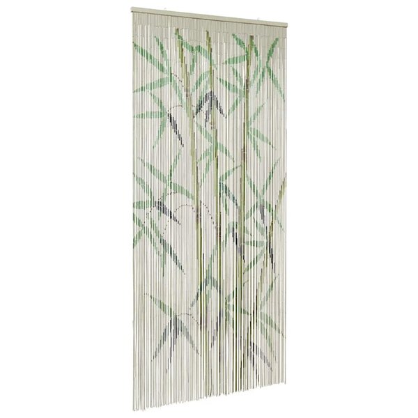 VidaXL Rideau anti-insectes imprimé 100x220 cm bambou