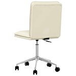 vidaXL Chaises à manger lot de 6 crème similicuir