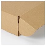 Boîte carton brune avec fermeture latérale 52x25x8 cm (lot de 20)