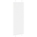 vidaXL Store plissé blanc 75x200 cm largeur du tissu 74 4 cm polyester