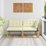 vidaXL Unité de canapé sectionnel Blanc 162 5 x 83 x 73 cm