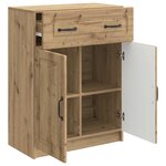vidaXL Buffet Chêne artisanal 66 x 34 5 x 87 cm Bois d'ingénierie