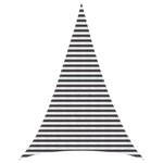 vidaXL Voile d'ombre 5 x 6 x 6 m HDPE Triangulaire Anthracite et blanc