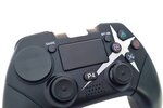 Ovegna p01: manette de jeux sans fil pour playstation 4 android et pc  gamepad  bluetooth  double vibration  batterie lithium rechargeable 1000mah  haut-parleur prise jack (noir)