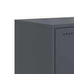 vidaXL Buffet vert olive 36x39x123 cm acier