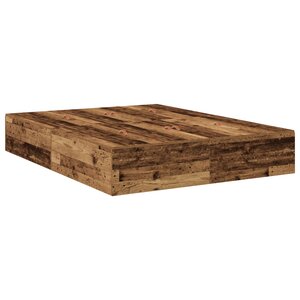 Cadre de lit de rangement vidaXL en vieux bois 160x200 cm