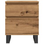 vidaXL Table de chevet chêne artisanal 40x35x50 cm bois d’ingénierie