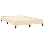 vidaXL Cadre de lit sans matelas crème 120x190 cm tissu