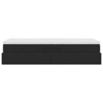 vidaXL Lit avec rangement et matelas Noir 90 x 190 cm Velours