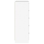 vidaXL Commode Blanc 60x36x103 cm Bois d'ingénierie
