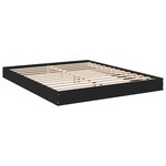 vidaXL Cadre de lit sans matelas noir 160x200 cm bois d'ingénierie