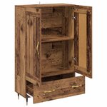 vidaXL Haut Armoire Bois Ancien 69 5 x 31 x 115 cm Bois d'ingénierie