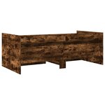 vidaXL Lit de jour avec tiroirs chêne fumé 90x190 cm bois d'ingénierie