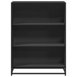 vidaXL Bibliothèque noir 80 5x35x107 5 cm bois d'ingénierie