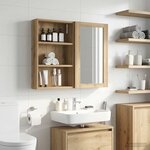 vidaXL Armoire murale de salle de bain Chêne artisan 40 x 10 x 60 5 cm