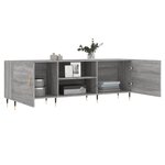 vidaXL Meuble TV sonoma gris 150x30x50 cm bois d'ingénierie