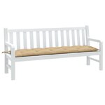 vidaXL Coussin de banc de jardin beige mélangé 180x50x7 cm tissu