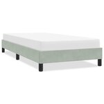vidaXL Cadre de lit sans matelas gris clair 90x220 cm velours