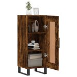 vidaXL Buffet Chêne fumé 34 5x34x90 cm Bois d'ingénierie