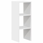 vidaXL Bibliothèque empilable blanc 30x30x80 cm bois d'ingénierie