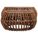 vidaXL Tables basses 2 Pièces Rotin naturel