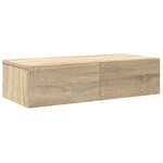 vidaXL Étagère murale avec tiroirs chêne sonoma bois d'ingénierie