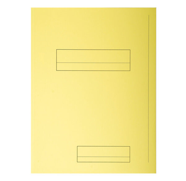 Paquet de 50 chemises 2 rabats JURA en carte 240 grammes coloris jaune EXACOMPTA