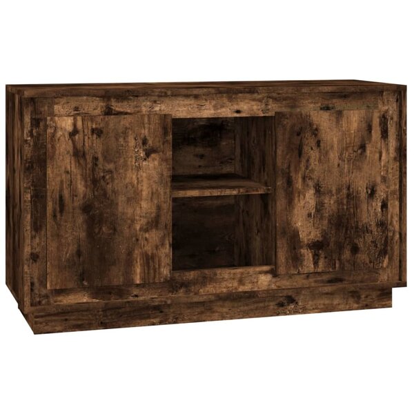 vidaXL Buffet chêne fumé 102x35x60 cm bois d'ingénierie