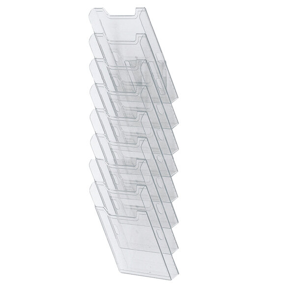 Trieur mural modulable vertical 8 compartiments a4 - cristal - exacompta