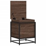 vidaXL Boîte de rangement avec couvercle chêne marron bois ingénierie