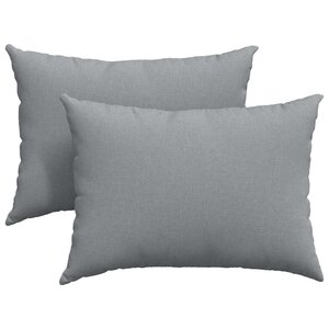 vidaXL Coussins de canapé 2 Pièces Gris clair 70 x 50 cm tissu