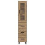 vidaXL Haut Armoire avec tiroir Chêne artisanal 69 5 x 34 x 180 cm
