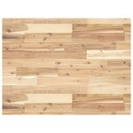 vidaXL Étagère de vasque murale acier et bois massif d'acacia