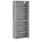 vidaXL Buffet gris béton 69 5x32 5x180 cm bois d'ingénierie