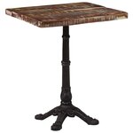 vidaXL Table de bistro 60x60x76 cm Bois massif de récupération