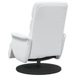 vidaXL Fauteuil inclinable Blanc 71 x 98 x 106 cm Faux cuir