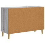 vidaXL Buffet Sonoma gris 89 x 34 5 x 60 cm Bois d'ingénierie