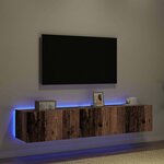 vidaXL Meuble TV mural Bois ancien 80 x 35 x 31 cm Bois d'ingénierie