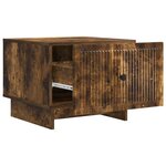 vidaXL Table basse Chêne fumé 49 x 50 x 40 cm Bois d'ingénierie
