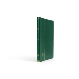 Classeur Comfort 32 pages noires pour timbres. Couleur - Vert