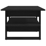 vidaXL Table basse Chêne noir 102 x 55 x 42 cm Bois d'ingénierie