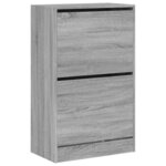vidaXL Armoire à chaussures sonoma gris 60x34x96 5cm bois d'ingénierie